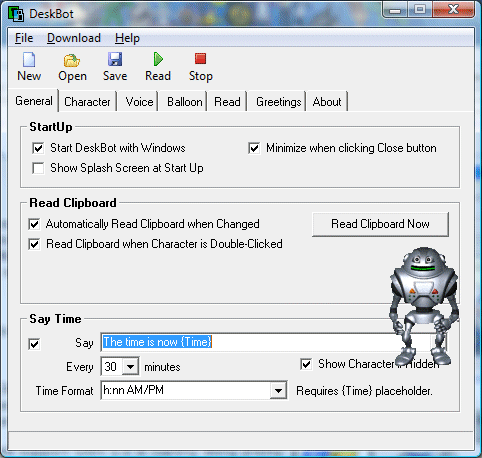 Screenshot for DeskBot 2.6